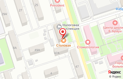 Столовая в Оренбурге на карте
