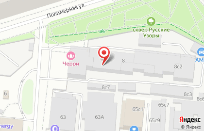 Типография Алмакс на Полимерной улице на карте