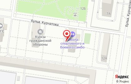 Альянс на бульваре Курчатова на карте
