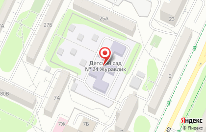 Журавлик на улице Гагарина на карте