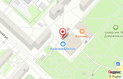 Продовольственный магазин У дома на проспекте Дзержинского на карте