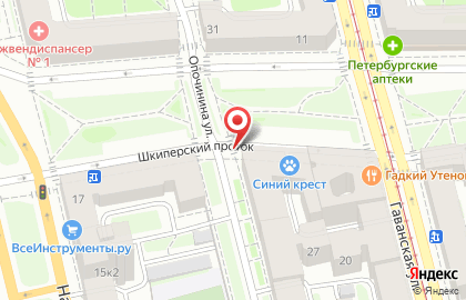 Магазин текстиля и швейной фурнитуры Кружева в Василеостровском районе на карте