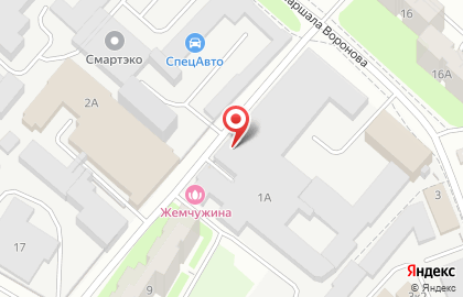 Торговая компания ЮВК на улице Маршала Воронова на карте