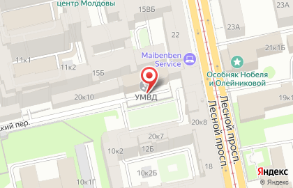 Управление МВД России по Выборгскому району на карте