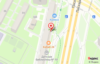 Супермаркет Магнит на Пискарёвском проспекте на карте