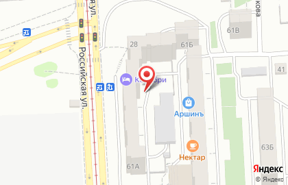 Щит на Российской улице на карте