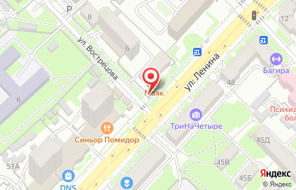 Киоск по продаже фруктов и овощей в Центральном районе на карте