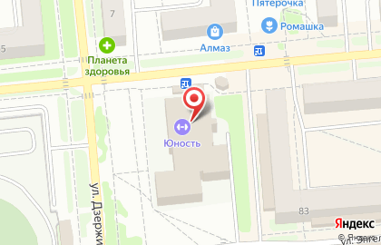 Бассейн Юность, бассейн на улице Дзержинского на карте