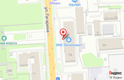 Супермаркет цифровой и бытовой техники DNS в Октябрьском районе на карте