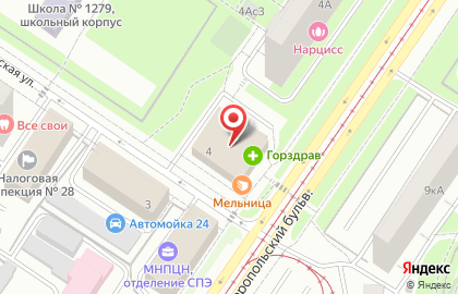 Служба доставки готовых блюд МИЛТИ в ТЦ ГринХаус на карте