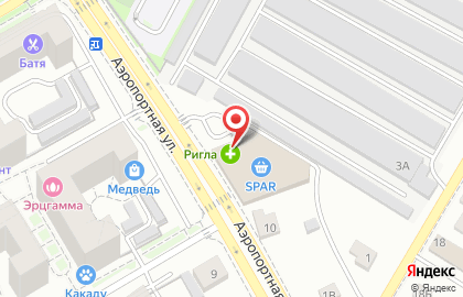 Супермаркет Spar в Ленинградском районе на карте