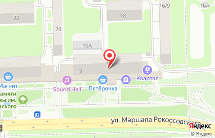 Сеть супермаркетов Пятерочка в Нижнем Новгороде на карте