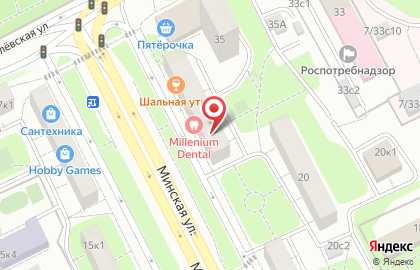 Сертиф-тест на Минской улице на карте