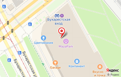 Салон продаж МТС на метро Бухарестская на карте