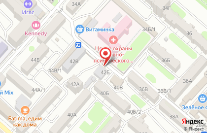 Продовольственный магазин в Советском районе на карте