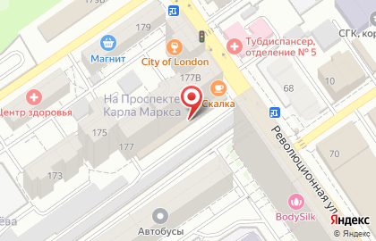 Фирменный салон Кухни CUCINA на улице Карла Маркса на карте