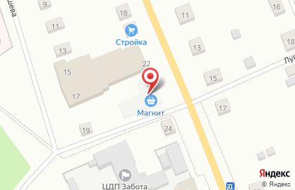 Супермаркет Магнит на Западной улице на карте
