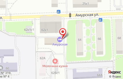 Мини-гостиница Брусника на Амурской улице на карте