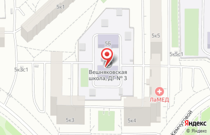 Вешняковская школа на Жемчуговой аллее на карте