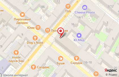 Комус-Петербург на Разъезжей улице на карте