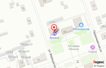 Гостиница Яровое на карте