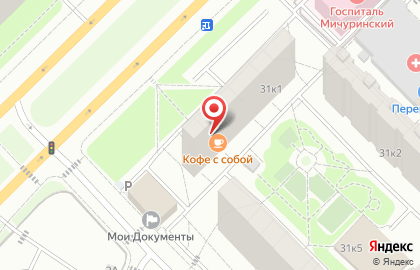 Банкомат СМП банк на метро Раменки на карте