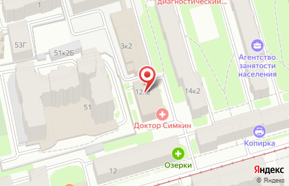 ПЕТРОТУР в 1-м Озерковском переулке на карте