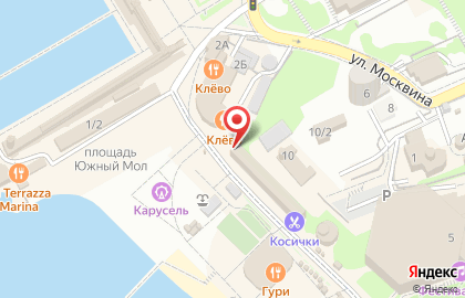 Столовая Патиссон на Приморской улице на карте