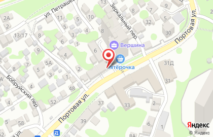 Продовольственный магазин Ника на Портовой улице на карте