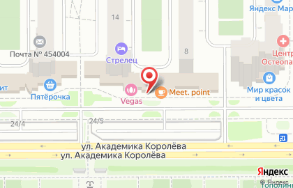Спутник на улице Академика Королёва на карте