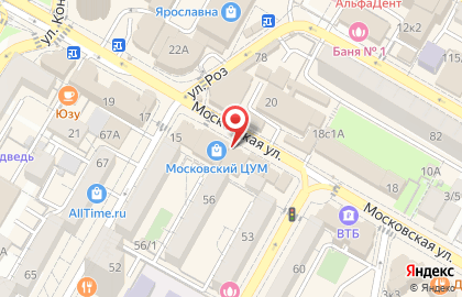 Хостел Крыша в Центральном районе на карте