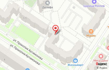 ООО Золотая монета на улице Прокопия Артамонова на карте
