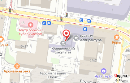 Российский новый университет в Москве на карте