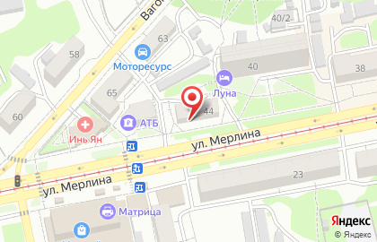 Студия красоты Pudra на улице Петра Мерлина на карте
