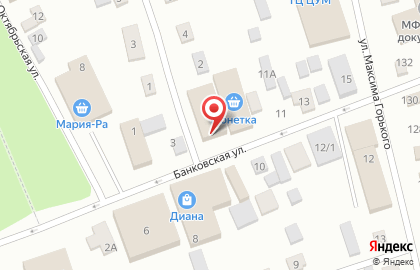 Супермаркет Пятёрочка на Банковской улице на карте