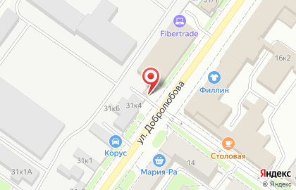 Шиномонтажная мастерская на улице Добролюбова на карте