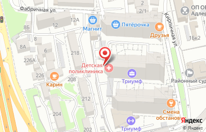 Краевая больница №4 на Кирпичной улице на карте