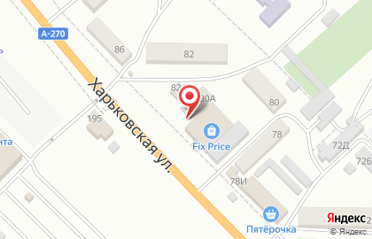Продовольственный магазин Орешек на Харьковской улице на карте