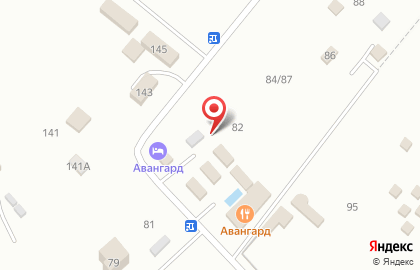 Гостиница Авангард на Левобережной улице на карте