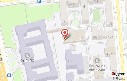 Комбинат питания, ОмГУПС на карте