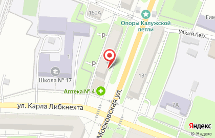 Парикмахерская Акварель на Московской улице на карте