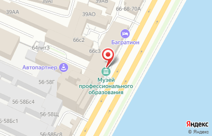 Дворец учащейся молодежи Санкт-Петербурга на Синопской набережной на карте
