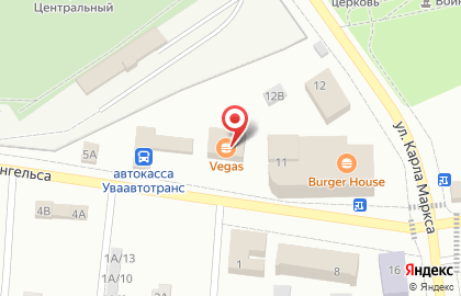 Кафе быстрого питания Vegas на карте