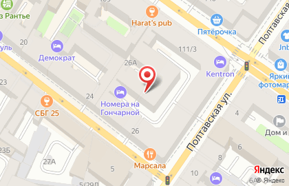 Ресторан Добрый Грузин на Невском проспекте на карте