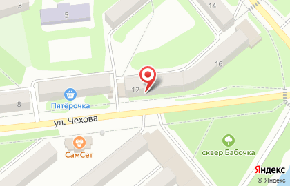 Евростиль на улице Чехова на карте