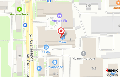 Салон связи МТС на улице Сталеваров, 5 на карте