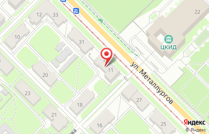 Деревенское мясо на улице Металлургов на карте