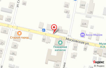 Киоск по ремонту обуви на Московской улице на карте