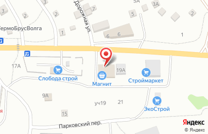 Супермаркет Магнит у дома в Волгограде на карте