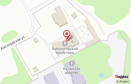 Хибиногорский женский монастырь Казанской иконы Божией Матери на карте